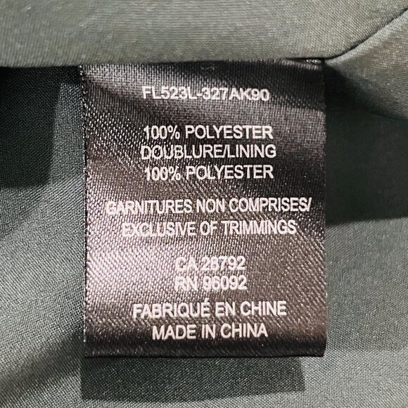 Forest Lily Mini Dress Size XS High Neck, Elastic Waist Fall Print Metallic - Picture 16 of 16